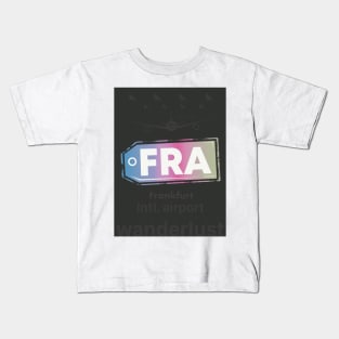 FRA Frankfurt airport Kids T-Shirt